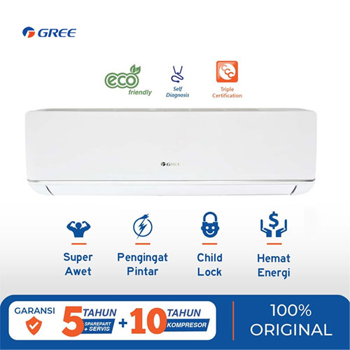 [ PROMO ] Ac Gree 0.5 Pk - Ac Gree 1/2 Pk GWC-05C3ES - Ac Gree 1/2 Pk Low Watt - R32 - Promo