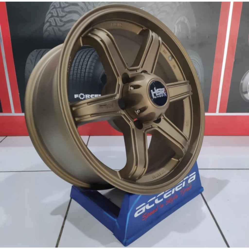Pelek Racig HSR Ring 18 Model TE37 Palang 6 Mobil Fortuner Hilux Gratis Ongkir