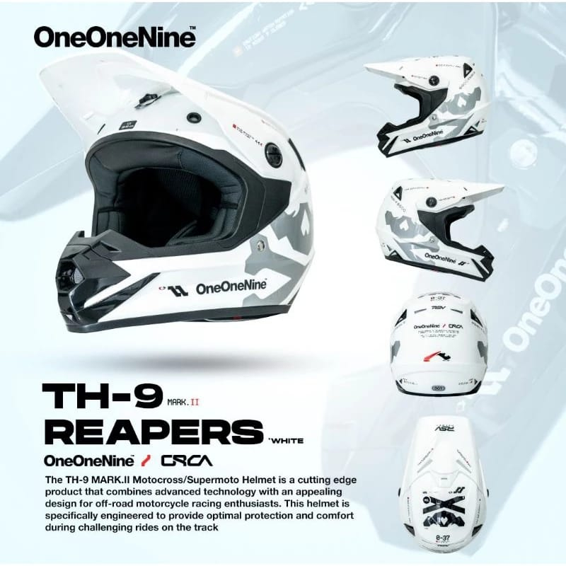 Helm KSR ONEONENINE 119 RSV ORCA TH-9 REAPERS - BLACK
