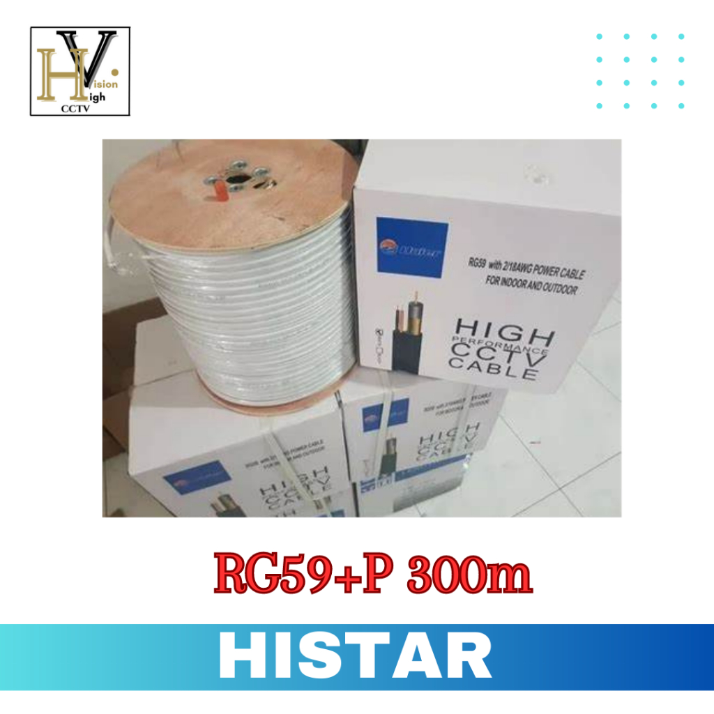 KABEL HISTAR RG59+P 300 METER