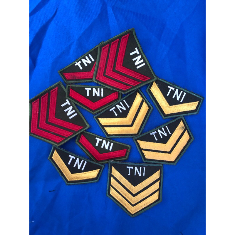 CUSTOM BORDIR PANGKAT PDH TNI 1SET