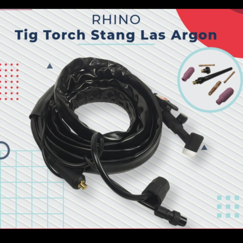 STANG LAS ARGON TIG TORCH TANG MESIN TRAVO LAS ARGON WP 17V