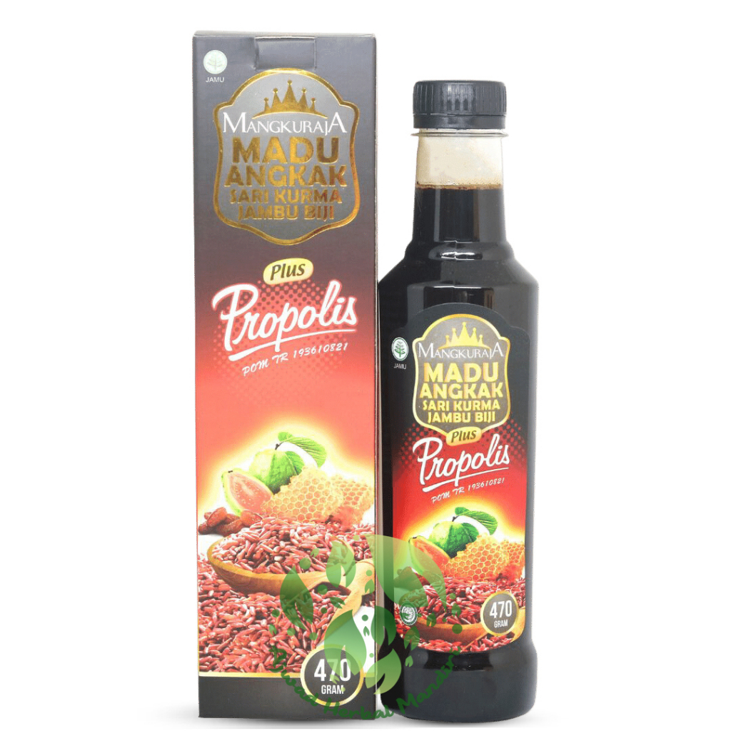 

Sari Kurma Madu Angkak Mangkuraja Plus Propolis Jambu Biji 470gr Meningkatkan Trombosit Mengatasi Anemia