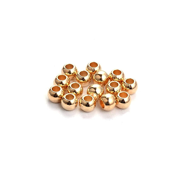 MBRS3GLD BEAD ROUND STAINLESS SPACER