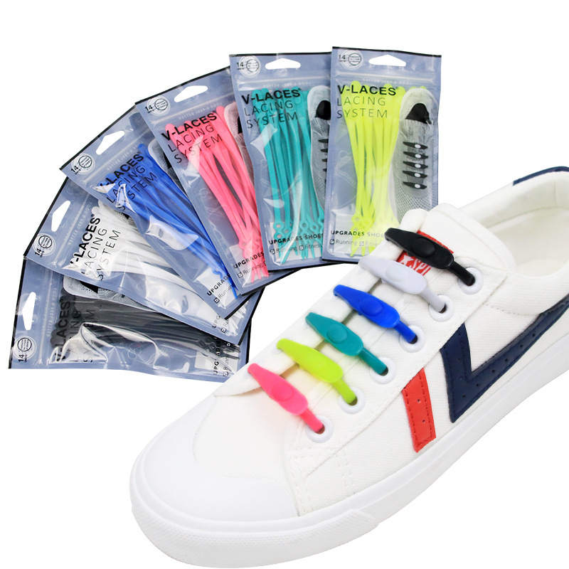 14 Pcs/ Set Tali Sepatu Inovatif Silikon Cocok Untuk Semua Sepatu Anak Dan Dewasa Tali Sepatu Modern