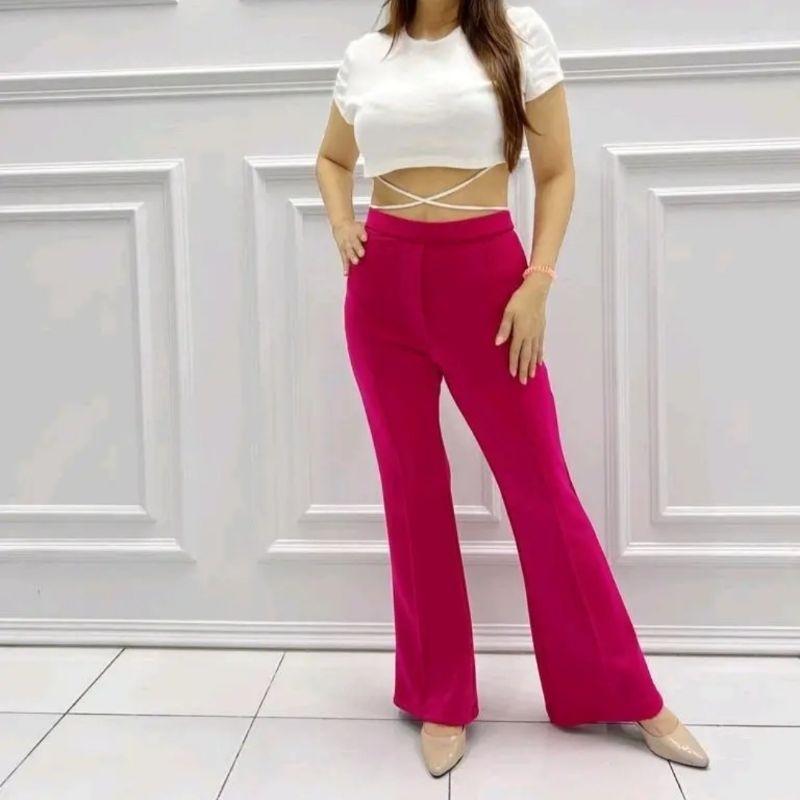 Celana Cutbray scuba Import premium/Celana wanita terbaru/Celana Cutbray  premium