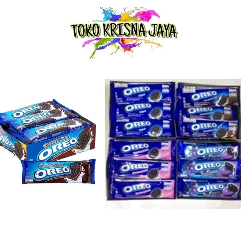 

BISKUIT OREO SANDWICH 1 PACK ISI 12 PCS X 38 GR