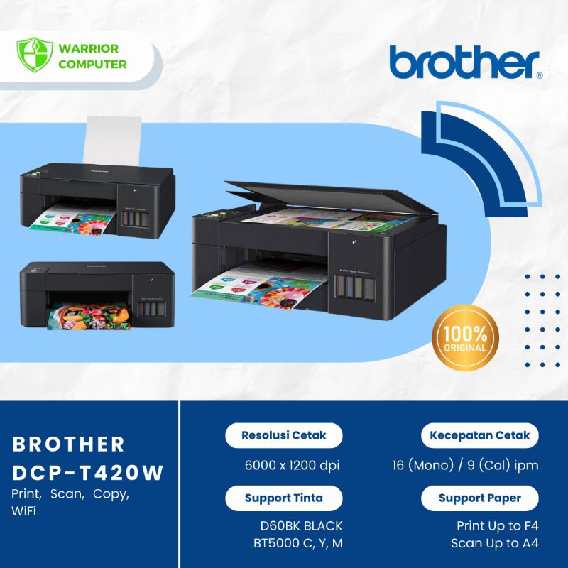 PRINTER BROTHER DCP-T420W || PRINTER BROTHER