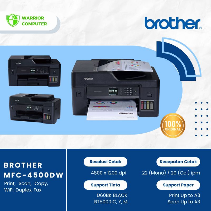 PRINTER BROTHER MFC-4500DW || PRINTER BROTHER