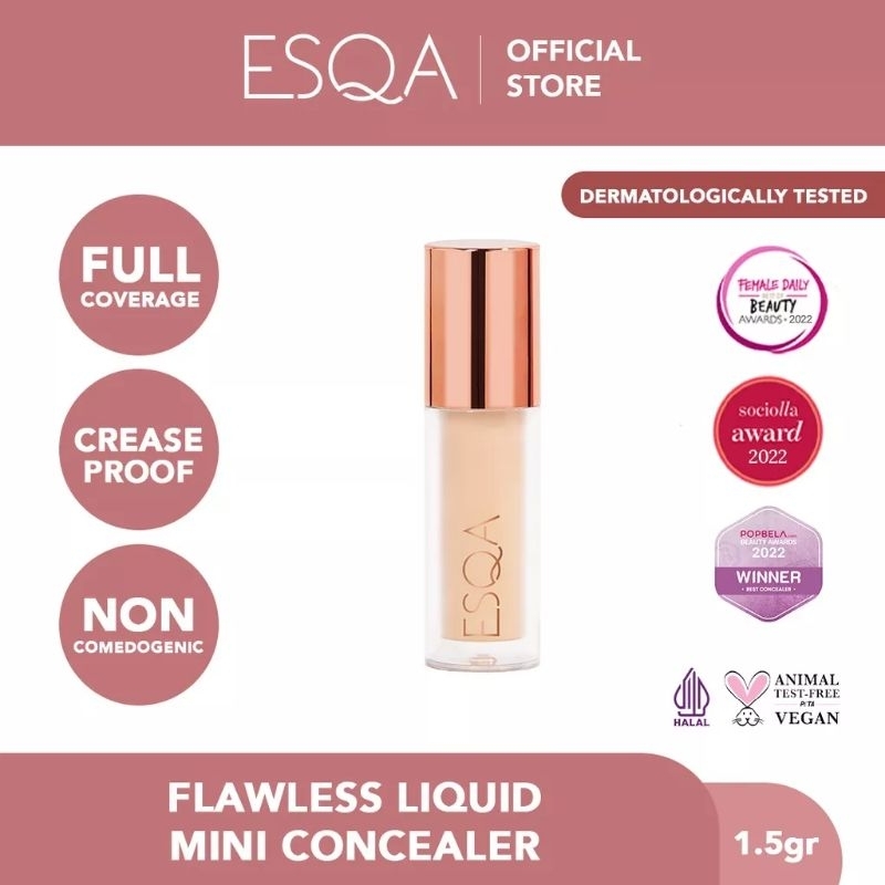 ESQA Flawless Mini Liquid Concealer Custard 1,5 gr
