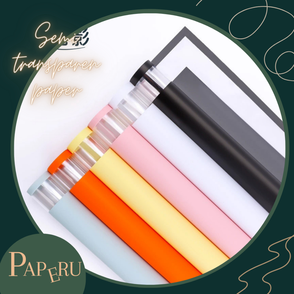 

[PAPERU] Line Semi Transparent Wrapping paper Kertas Buket Kertas Wrapping Bunga