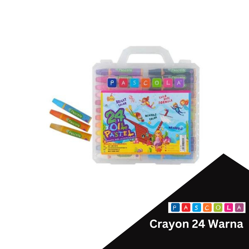 

Standard Pascola Oil Pastel 24 Warna / Crayon / Pewarna / Coloring