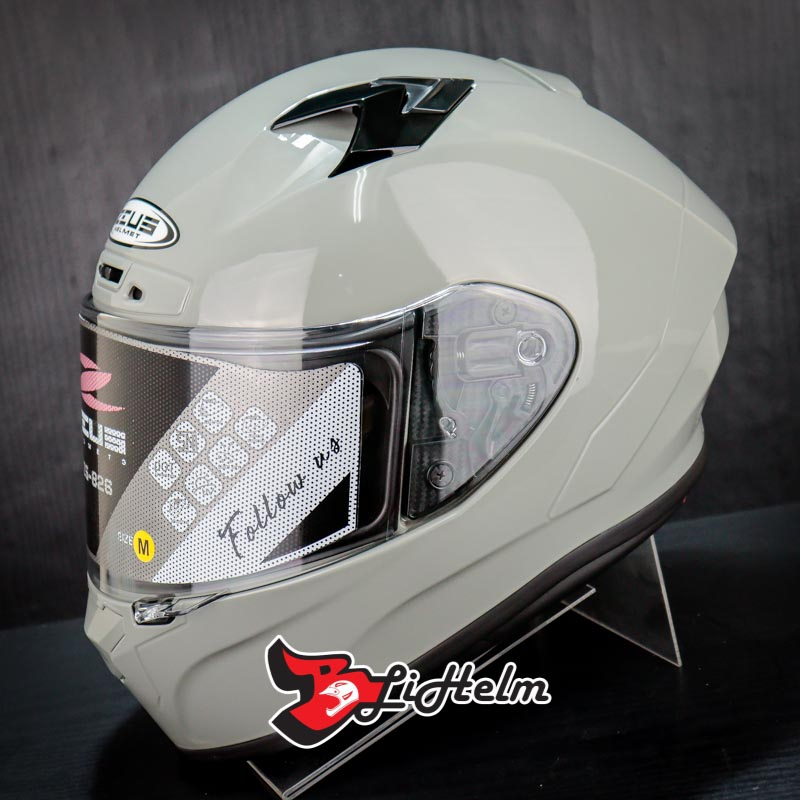 ZEUS HELM ZS826 SOLID | AUDI GREY | ZS 826 - ZEUS 826 FLAT VISOR