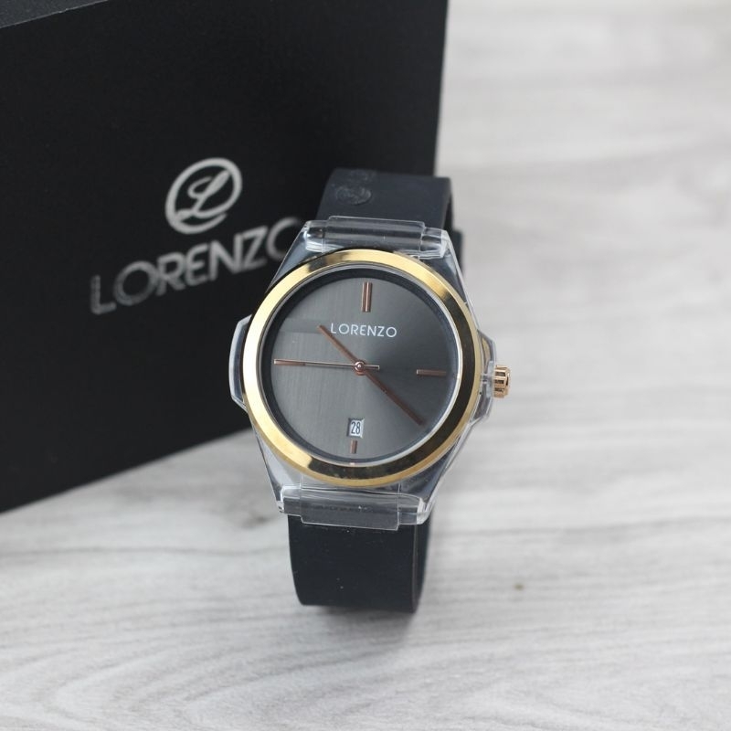 Jam Tangan wanita Lorenzo 7106 Tali Rubber