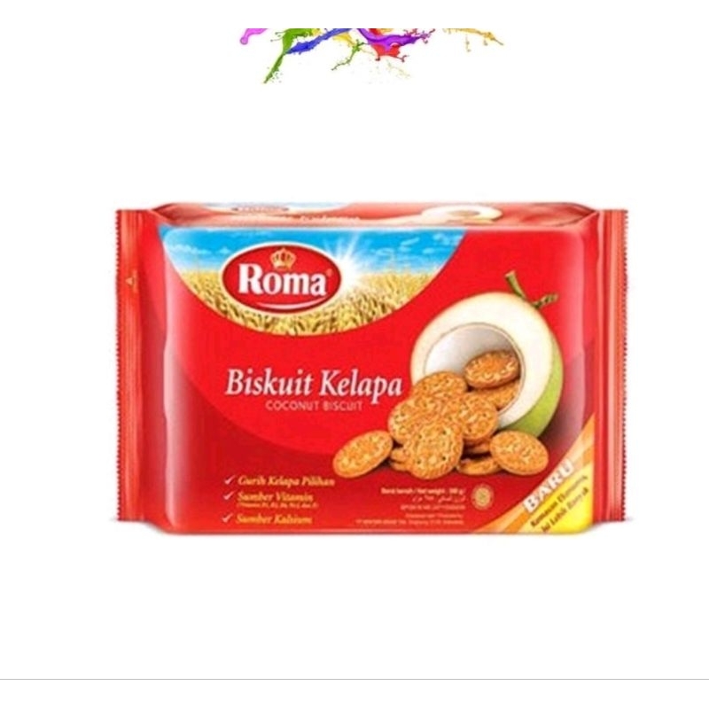 

ROMA BISCUIT KELAPA COCONUT BISCUIT KEMASAN 300 GR