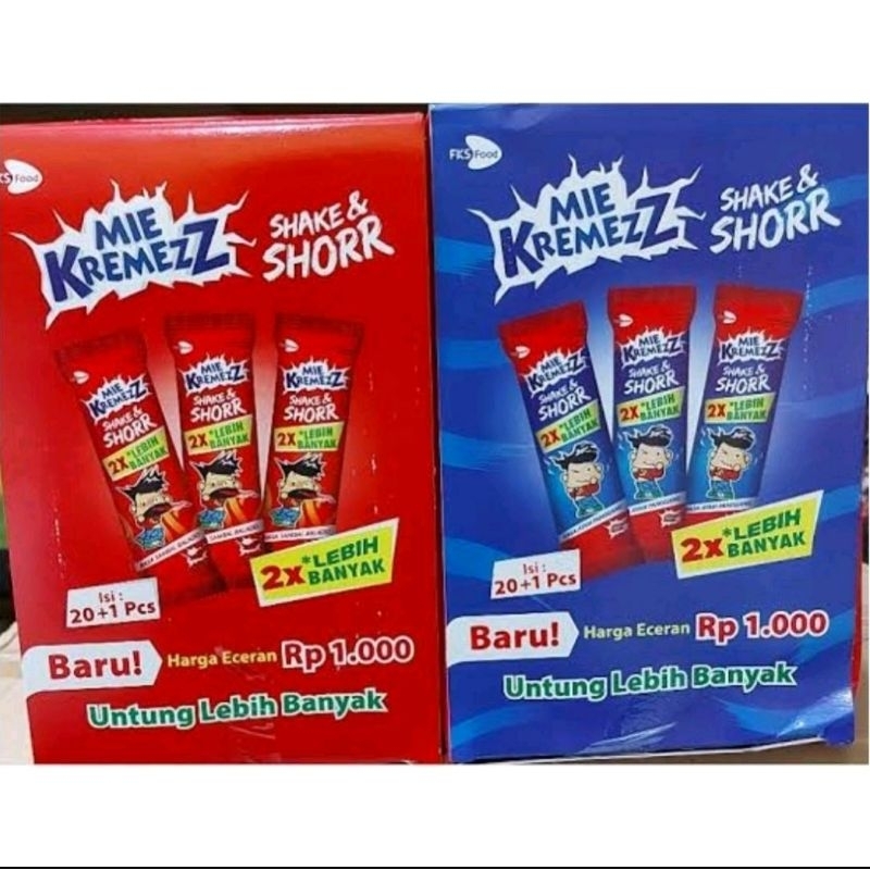 

MIE KREMEZZ SHAKE & SHORR ISI 1 BOX ISI 20 PCS X 16 GR