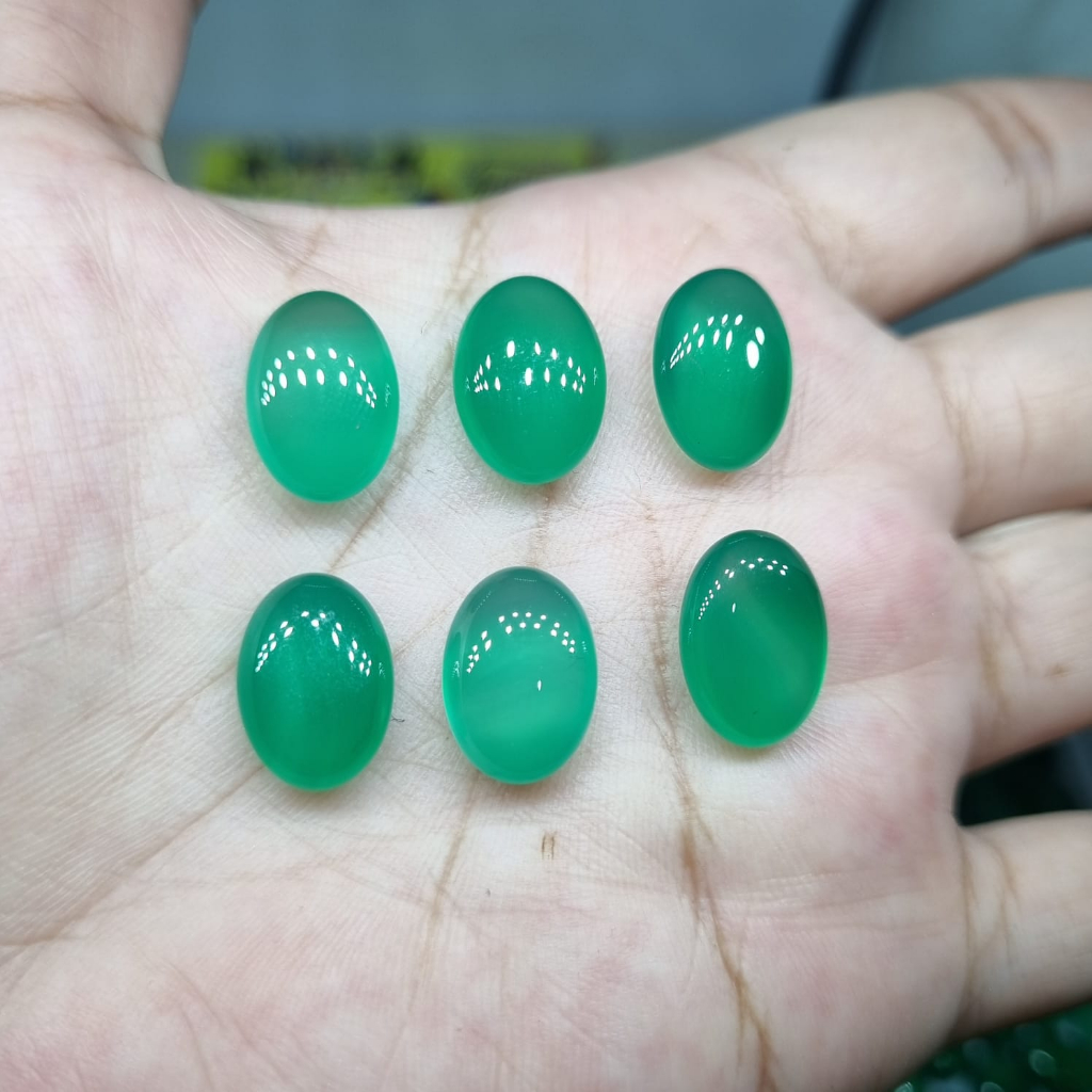 BATU AKIK GREEN CHALCEDONY HIJAU GARUT ASLI NATURAL