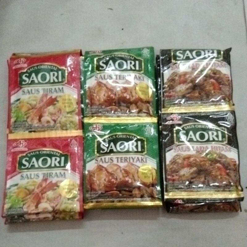 

Saori saus tiram 23ml isi 10 sachet(random)
