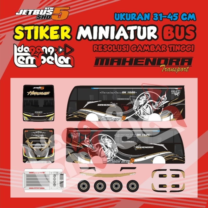 STIKER MINIATUR BUS JETBUS 5