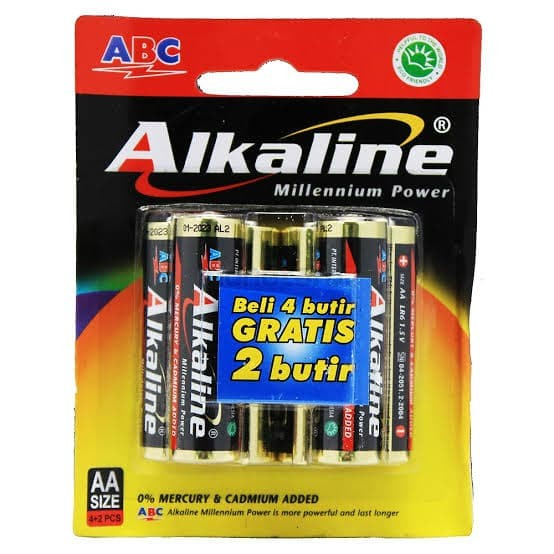 BATERAI ALKALINE A2 AA ASLI ISI 6/BATERE ALKALINE AA A2 ORI ISI 6