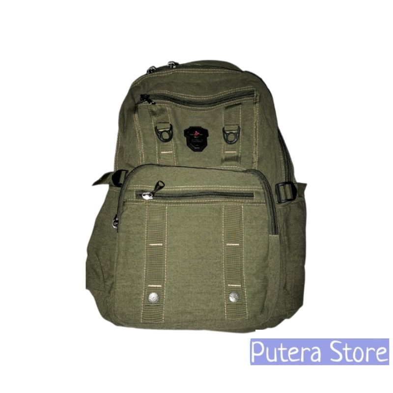 Tas Ransel KANVAS FORTUNE Sekolah Backpack 20500152