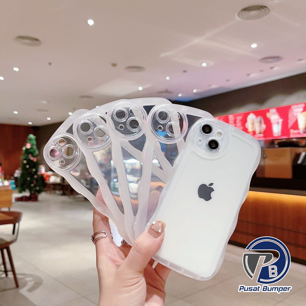 SOFTCASE SOFT SILIKON WAVE GELOMBANG CLEAR CASE BENING SAMSUNG A15 A25 A01 M01 PB4547