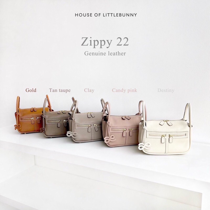 Open PO New Tas Little Bunny Zippy 22 dan Mini Zippy 18 Real Leather Original LittleBunny Bkk Thaila