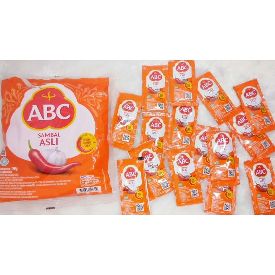 

ABC Saos Sambal Asli Sachet 8 gram (1 pack = 22 pcs)