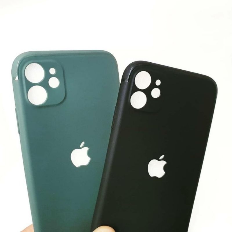 Silikon Case Matte Cutting Logo Iphone X xs iPhone 11 iPhone 6+ plus iPhone 7+ plus / 8+ plus Polos Doff