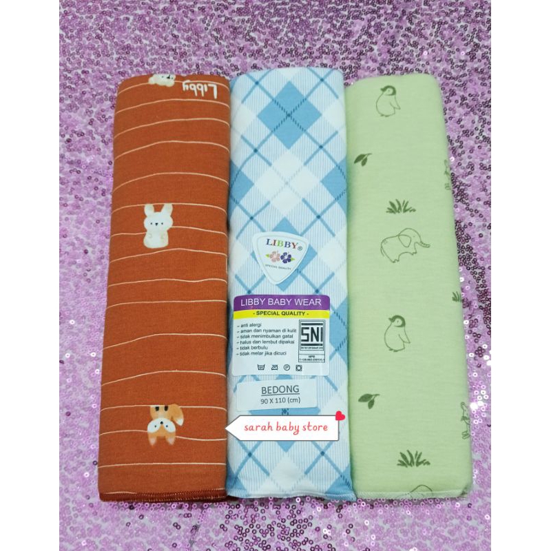 BEDONGAN LIBBY PREMIUM 3 PC SIZE 11O*90 BEDONGAN BAYI LIBBY