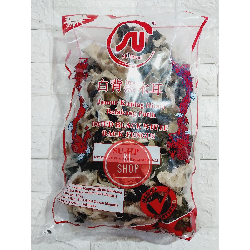 

Jamur Kuping Hitam Putih 1KG/ White Black Fungus