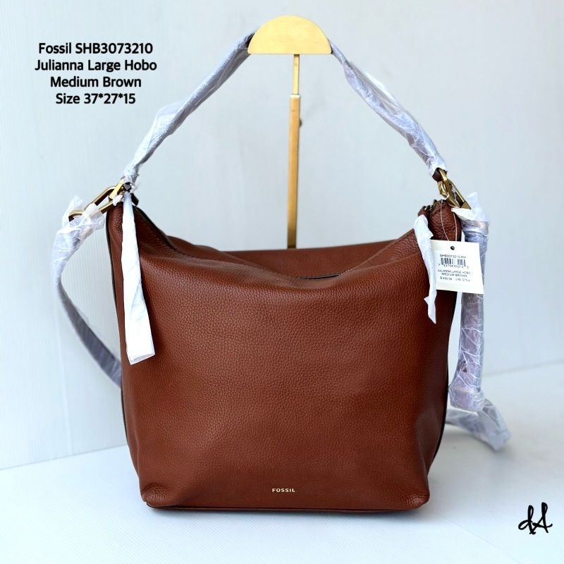 fossil julianna large hobo bag brown