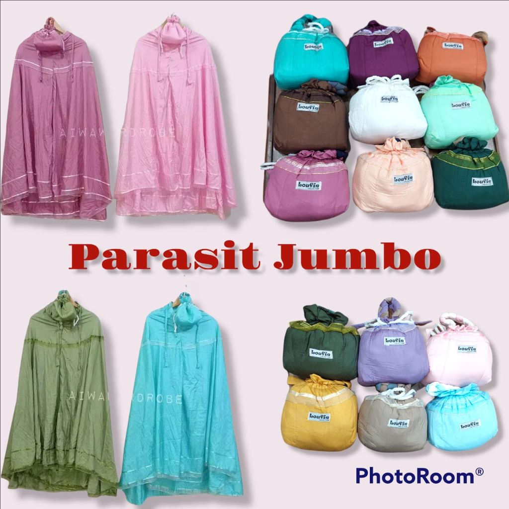 MUKENA PARASIT JUMBO LOUFIE MUKENA DEWASA POTONGAN MUKENA DEWASA TERUSAN