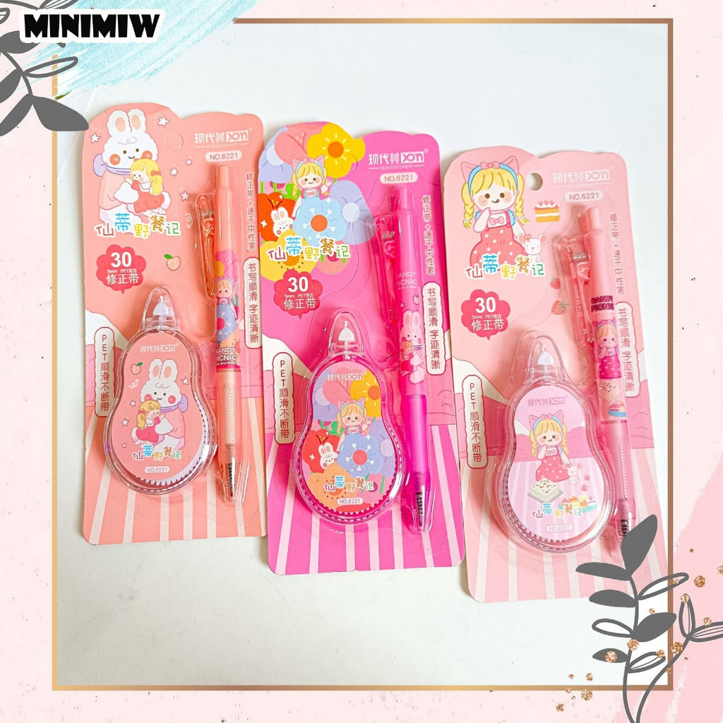 

Correction tape 2 in 1 rabbit girl ( 1 correction tape + 1 pen ) Tipe X XDM-6221 LUCU IMUT KADO UNIK ALAT-ALAT SEKOLAH AESTHETIC KOREA