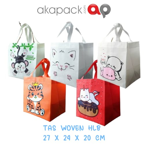 

Tas Ulang Tahun Goodie Bag Ulang Tahun Tas Ultah Anak Animal 27x24x20 / Tas Woven HLB