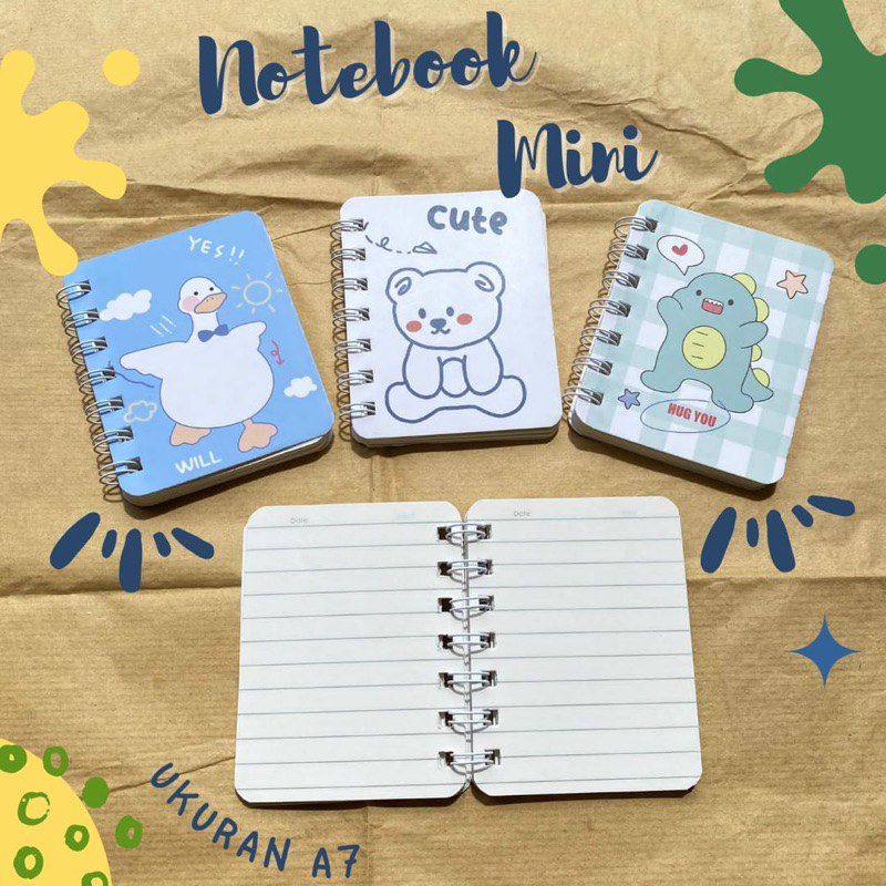 

KAENBE ID - Notebook Ring Mini A7 | Buku Tulis Mini | Buku Saku Ukuran A7