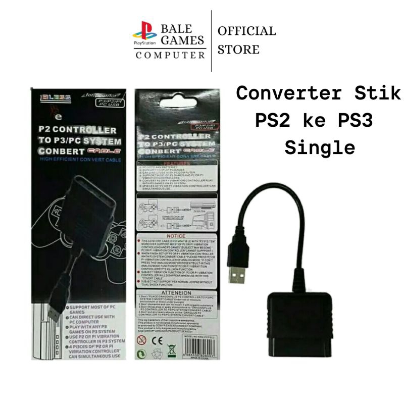 Converter Stik PS2 ke PS3 Single - SPIRIT