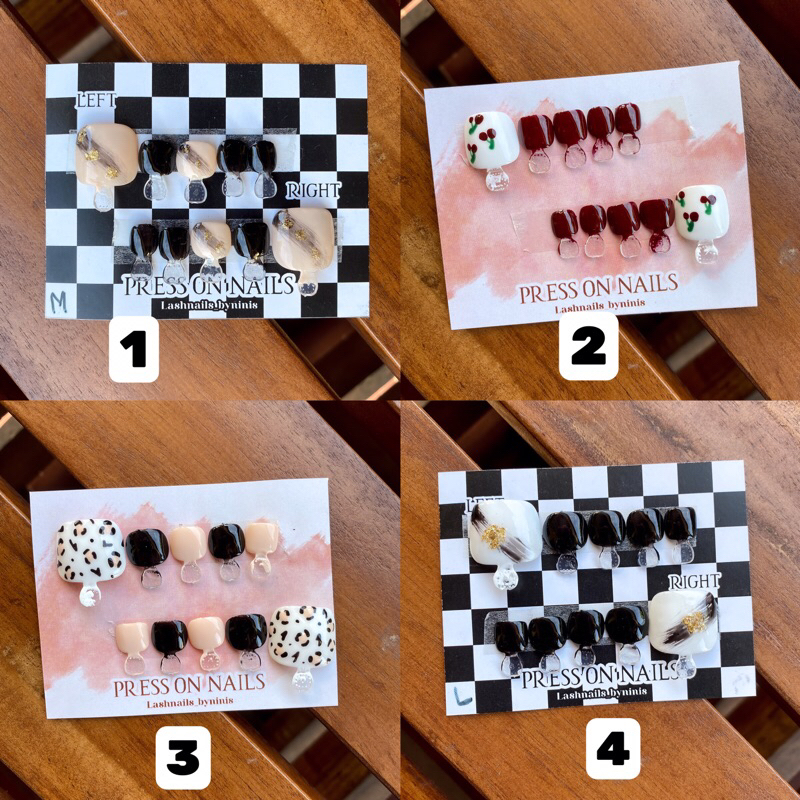 Press on nails kaki / Fake nails / Kuku palsu