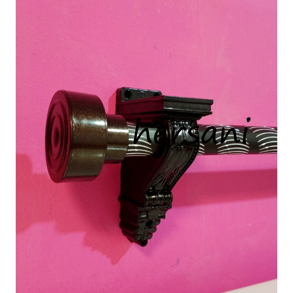 HRY (FreeOngkir) New Breket Batang Gorden 1 Meter Full Set Tirai Jendela Besi Hordeng Terlengkap