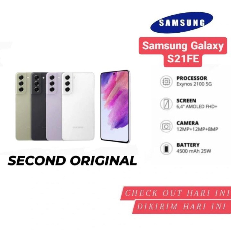 Samsung Galaxy S21FE 5G SECOND ORIGINAL FULLSET LIKE NEW