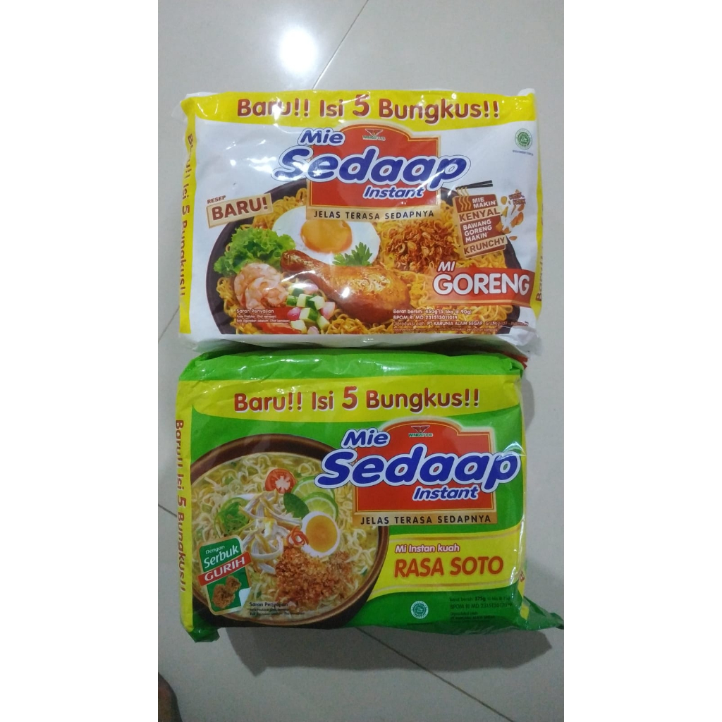 

mie sedaap pack isi 5 bungkus