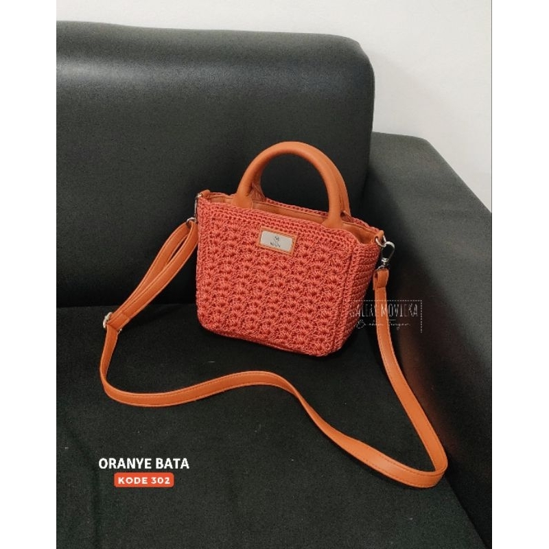 Tas Selempang mini By Movieka | Handbag rajut | Tas Selempang Rajut | Tas Rajut Mini | Slingbag raju