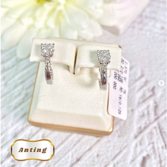 Elco Jewellery - Anting Berlian Eropa F Vvs | ABRE-01781SH Berkualitas dan Bergaransi