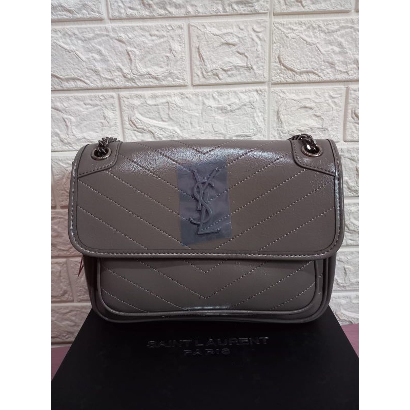 Tas Selempang Mirror Kulas YSL 070117 Gray