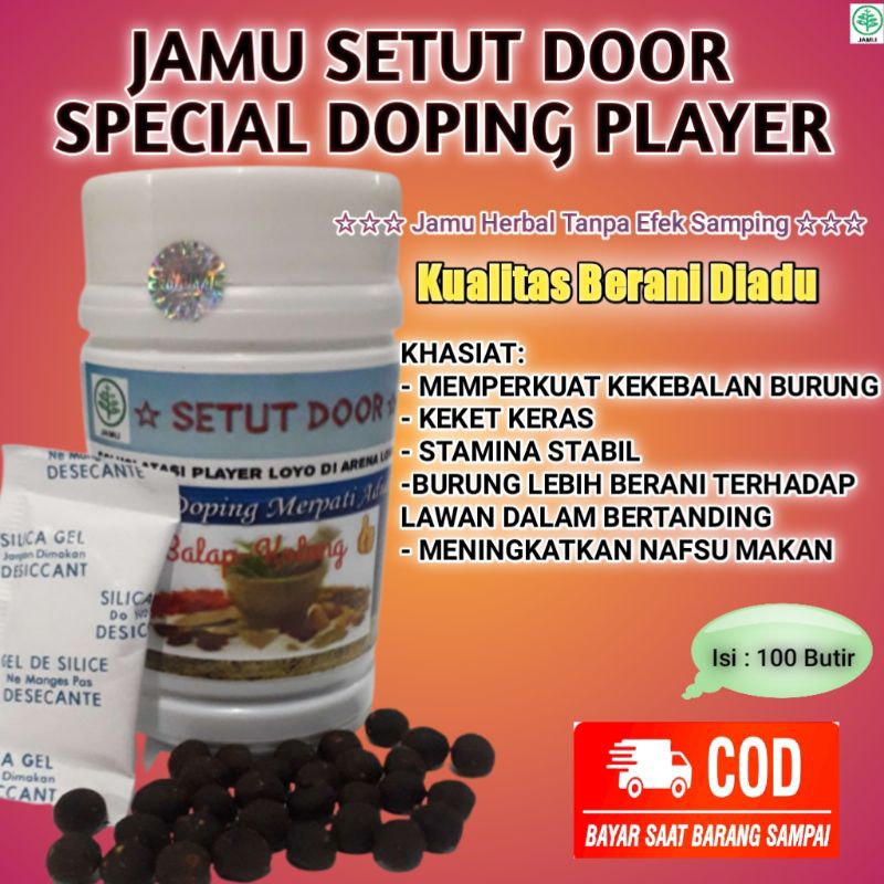 Jamu merpati pil doping giring keket herbal player lomba balap sprint kolong setut door