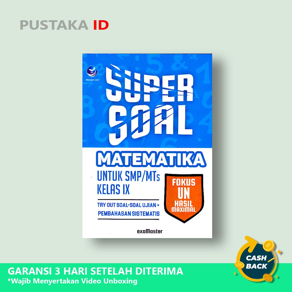 Buku Super Soal Matematika Untuk SMP/MTs Kelas IX : Try Out Soal-soal Ujian - Original