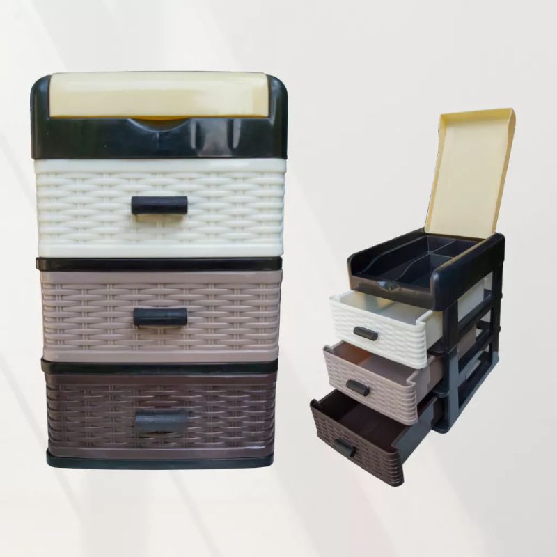 LACI MINI HAWAII 5051 SUSUN 3 / LACI AKSESORIS PLASTIK / CONTAINER LACI MINI