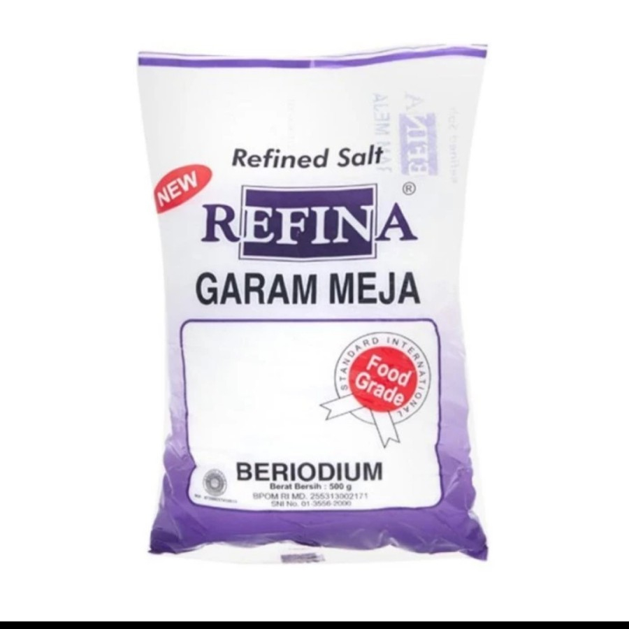 

garam meja REFINA beryodium 250 gram refined salt