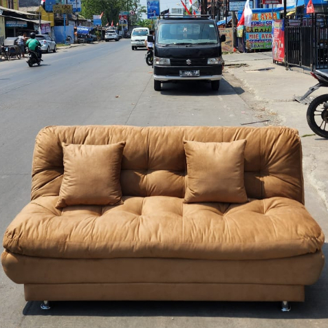 Sofabed Silikon / Sofa Bed Kain Beludru Premium