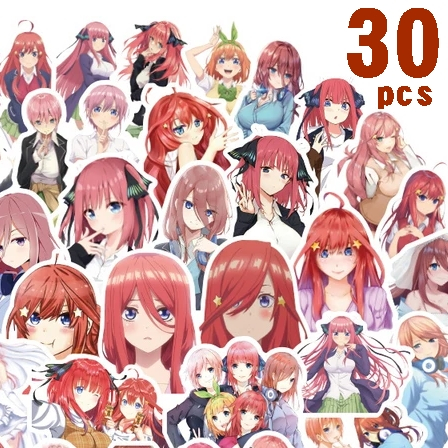Itsuki Nakano Nino Miku Nakano Stiker Pack The Quintessential Quintuplets